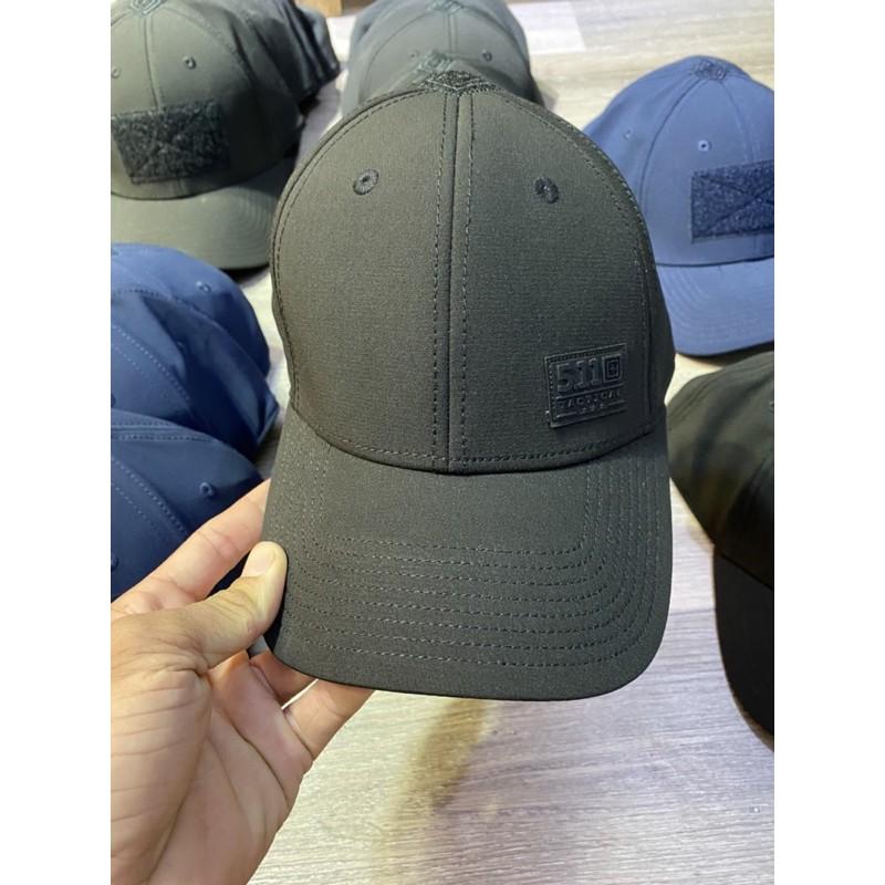 Nón lưỡi trai 5.11 Tactica Flex Cap màu đen, thun co dãn cực êm đầu