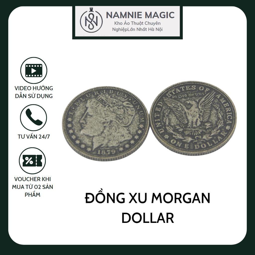 Đồng Xu Giả Cổ Dollar Morgan Bạc Biểu Diễn Ảo Thuật Đường Phố Street Magic