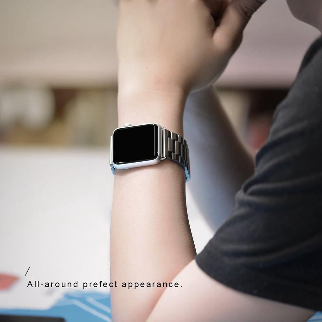 Dây đeo thay thế chất liệu thép không gỉ kiểu dáng cổ điển cho Apple Watch 1 2 3 4 5 6 SE 7