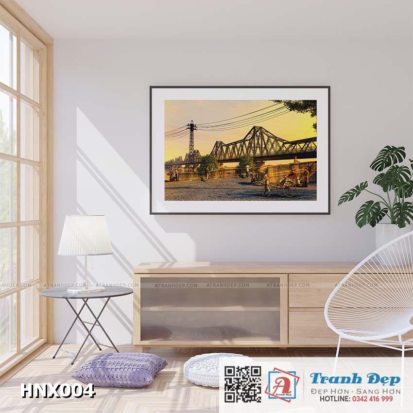 Tranh trang trí siêu nhẹ phong cảnh Hà Nội xưa - HNX004