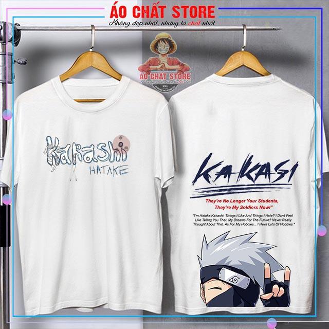 BST Áo Kakashi Thư Pháp Cực Đẹp | Áo Thun Naruto Kakashi Đẹp NT04 | Áo Chất Store