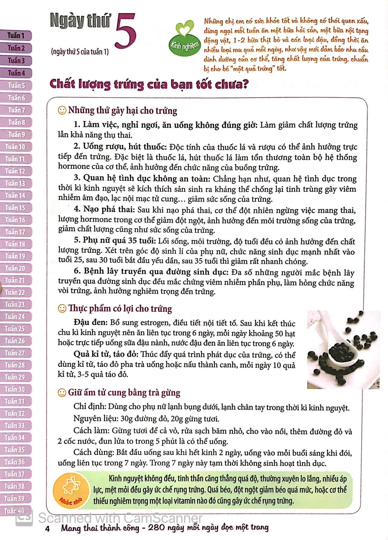 Sách Mang Thai Thành Công - 280 Ngày Mỗi Ngày Đọc 1 Trang