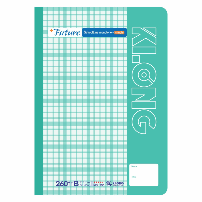 Vở kẻ ngang Future A4 260 trang 70/92; MS 295