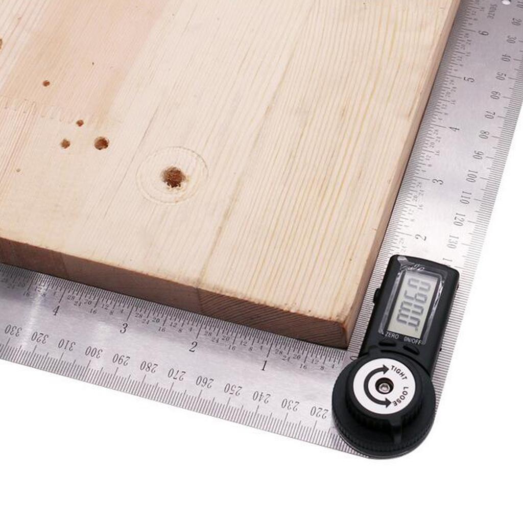 200mm Digital Electronic Angle Finder Goniometer Measuring Tool Gauge Ruler
