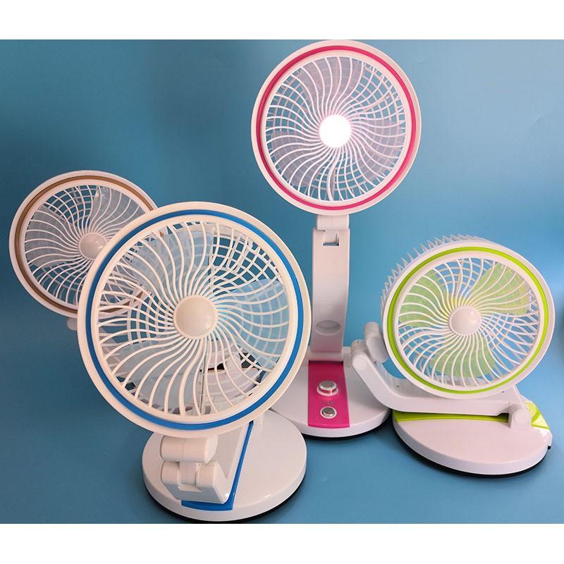 Quạt Sạc Tích Điện Gấp Gọn Jl Folding Fan Lr-2018 - Giao Màu Ngẫu Nhiên - Giao Hàng Toàn Quốc