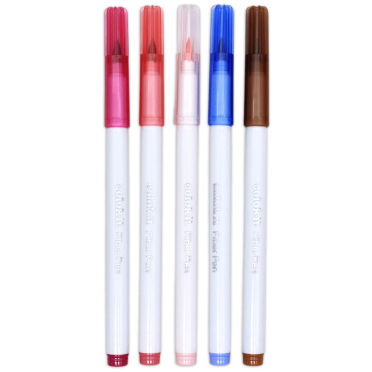 Vỉ 5 Bút Lông Màu Đầu Brush - Cherryblossom - Colokit FP-C022