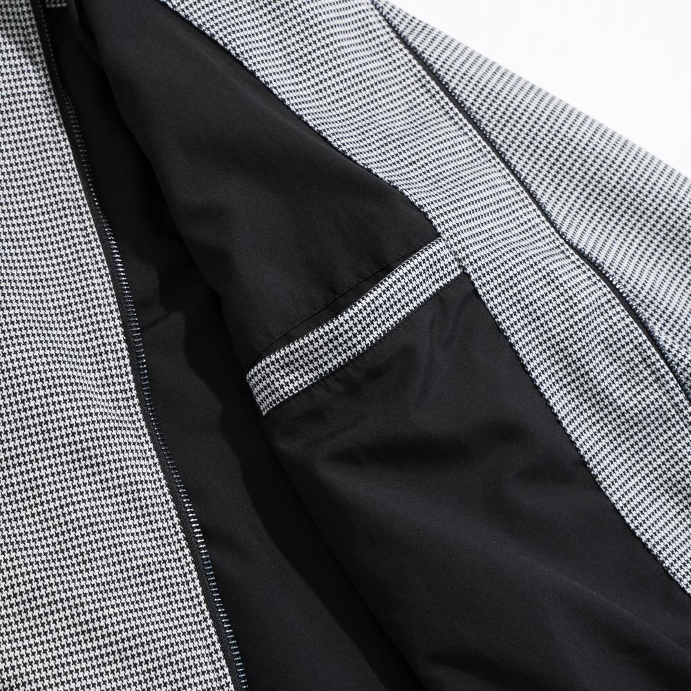 Áo Khoác Nam Họa Tiết Caro Nhí BYCOTTON Jacket Bomber Black Pattern Mix