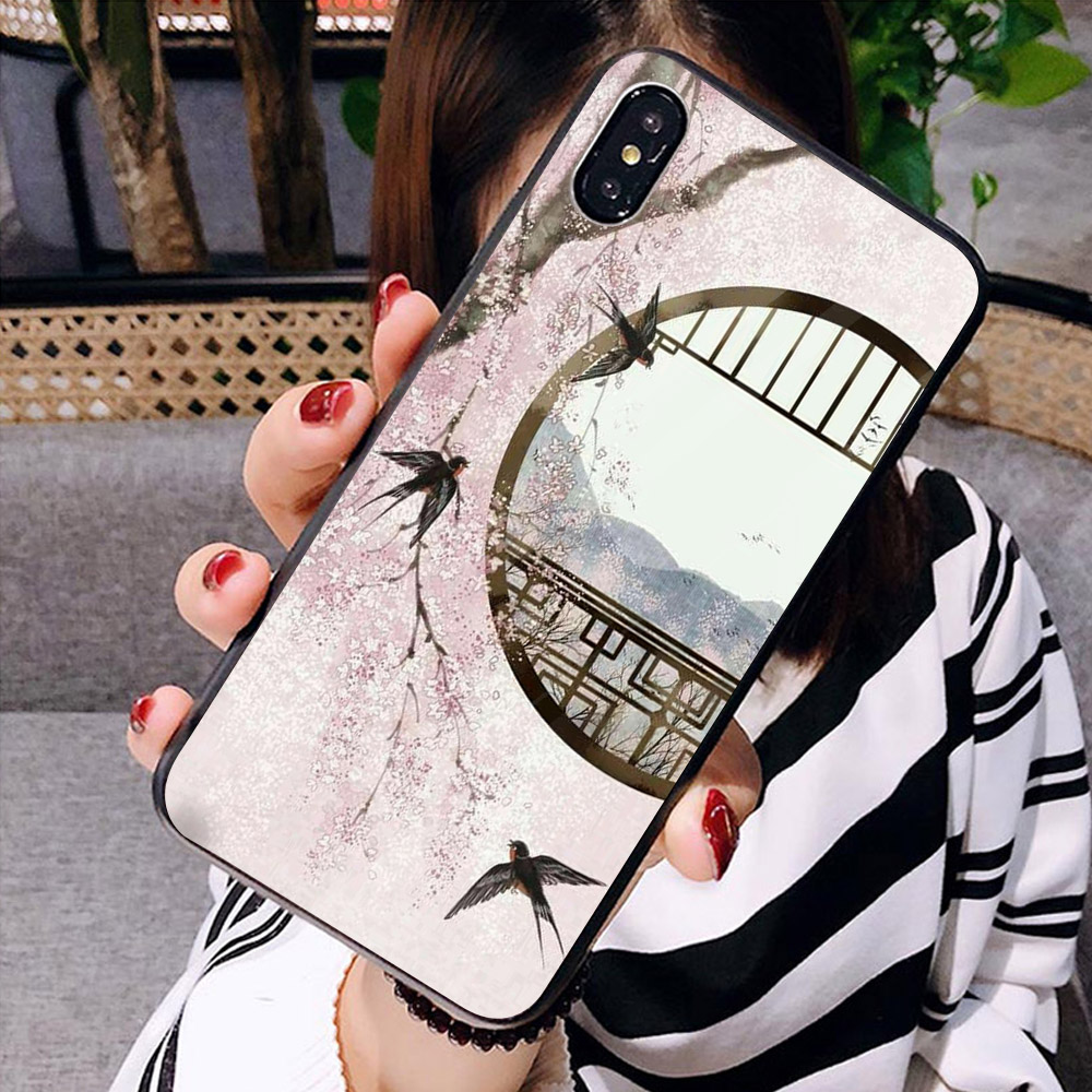 Ốp điện thoại kính cường lực cho máy iPhone X - Én về MS ABWTU004