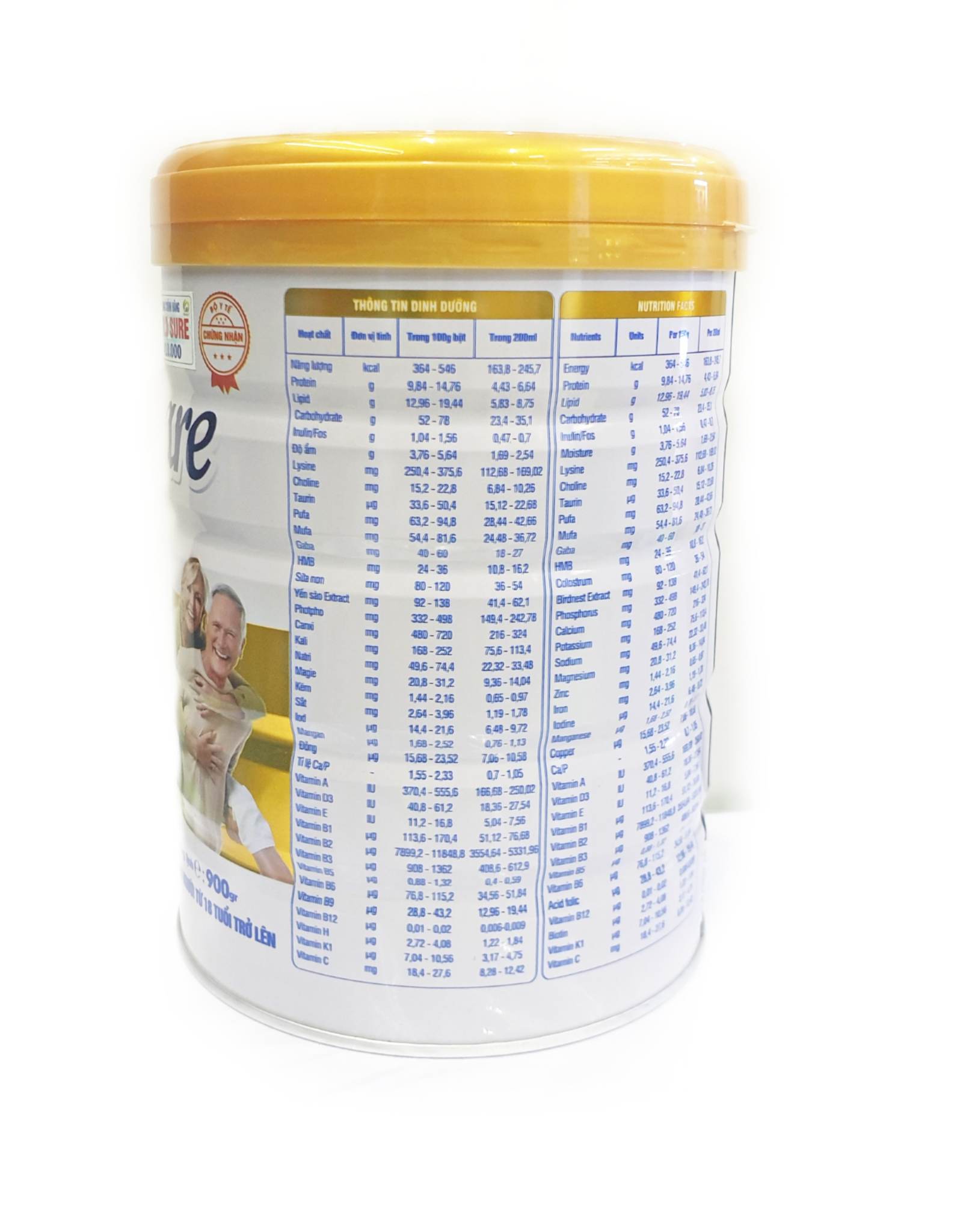 Combo 3 lon Sữa Oracare Gold sure lon 900gr - Tặng ấm đun siêu tốc