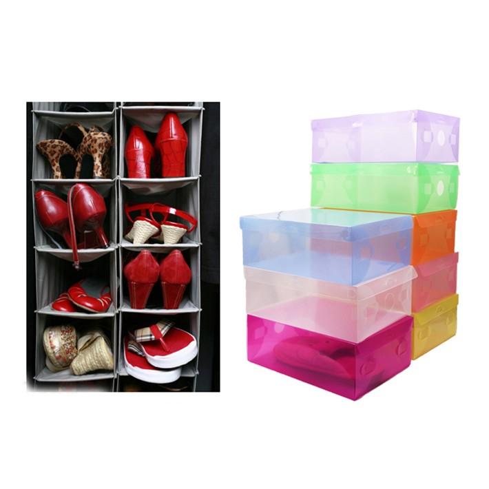 Combo 10 hộp đựng giày trong suốt