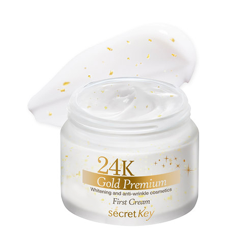 Kem dưỡng phục hồi dưỡng trắng da chống lão hóa Secret Key 24K Gold Premium First Cream 50g