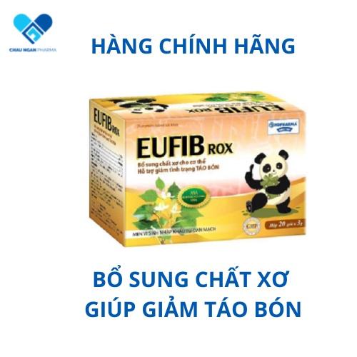 Men vi sinh bổ sung chất xơ EUFIB rox Hộp 20 gói (Nguyên liệu nhập khẩu từ Đan Mạch) - Rostex- Tủ Thuốc Bảo Châu