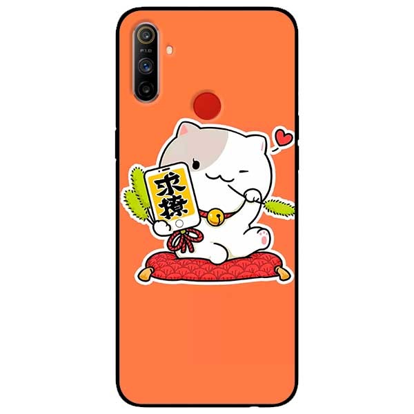 Ốp lưng dành cho Realme C3 mẫu Mèo Vui Vẻ