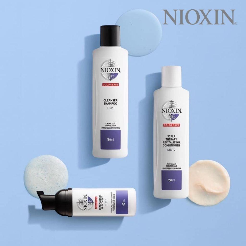 Bộ Chăm Sóc Tóc Nioxin 6 Cho Tóc Tạo Kiểu, Thưa, Rụng Nhiều Bleached / Chemically Treated Hair With Progressed Thinning