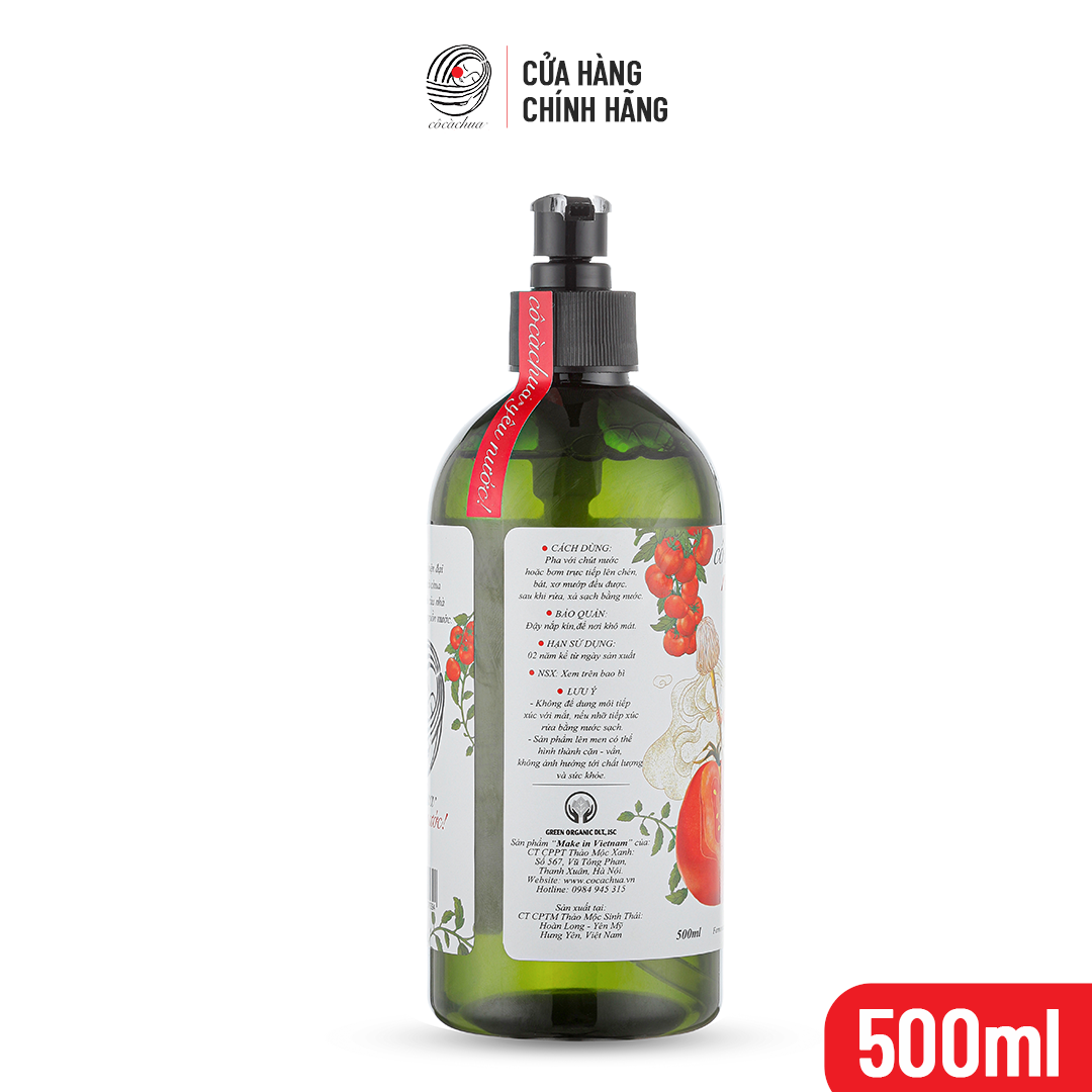 Nước Rửa Chén Sinh Học Cô Cà Chua Mới Toanh 500ml An Toàn Cho Bé Bảo Vệ Da Tay