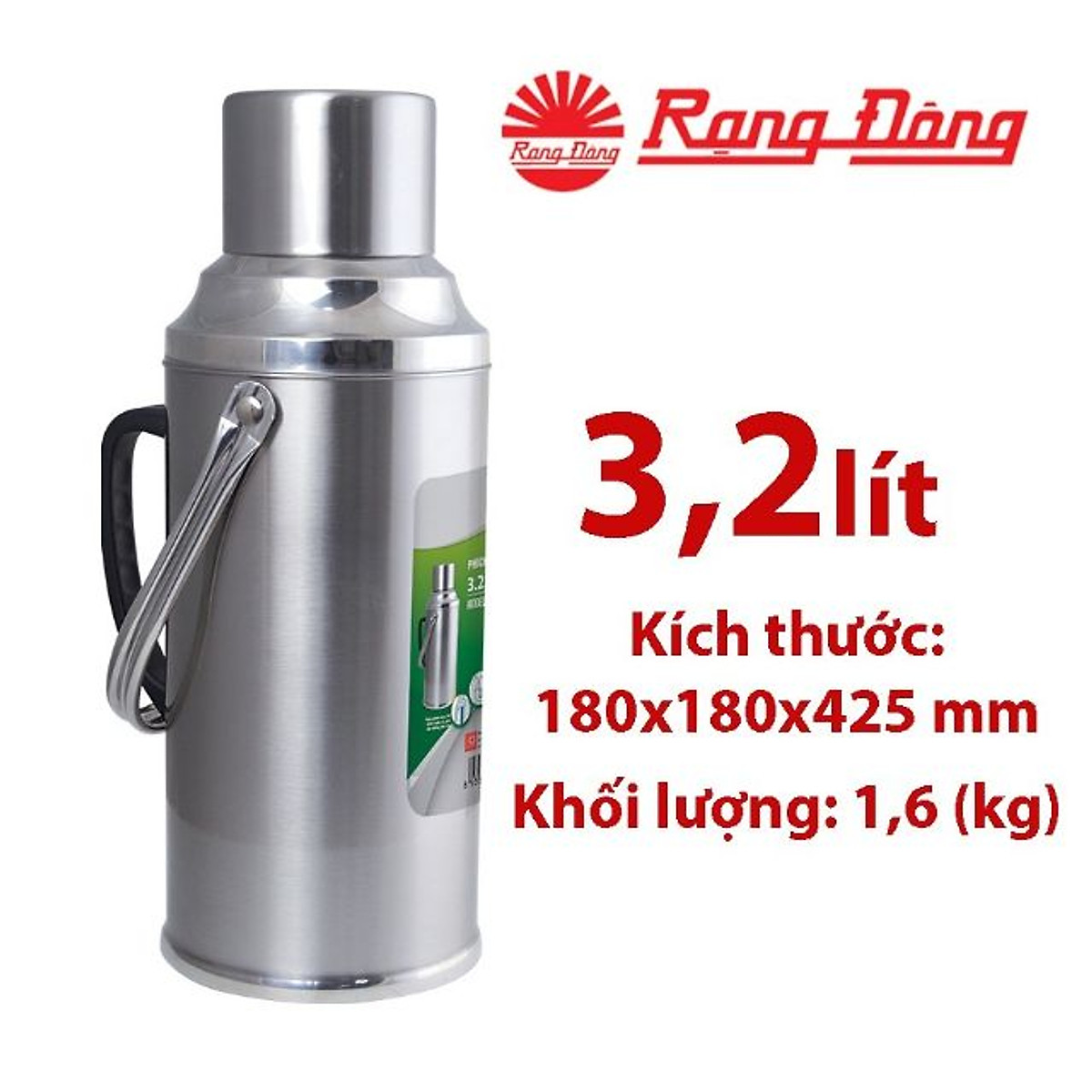 Phích đựng nước Rạng Đông Model: RD 3240 ST1.E