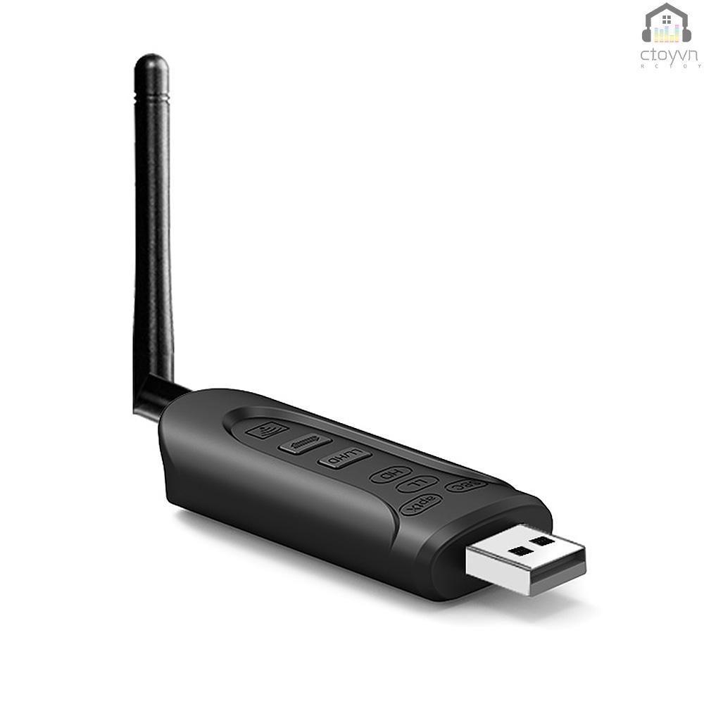 Bộ truyền tín hiệu âm thanh USB BT 5.0 kèm anten 2 BT APTX HD/APTX LL/APTX