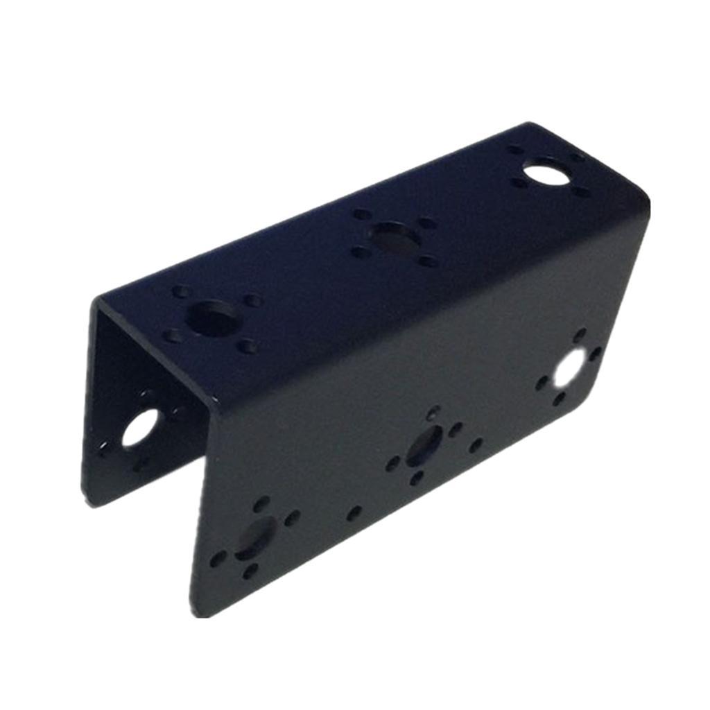 2Pcs Black Metal U-Shaped and L-Shaped Beam Bracket for Robot Arm / Humanoid Robot / Servo