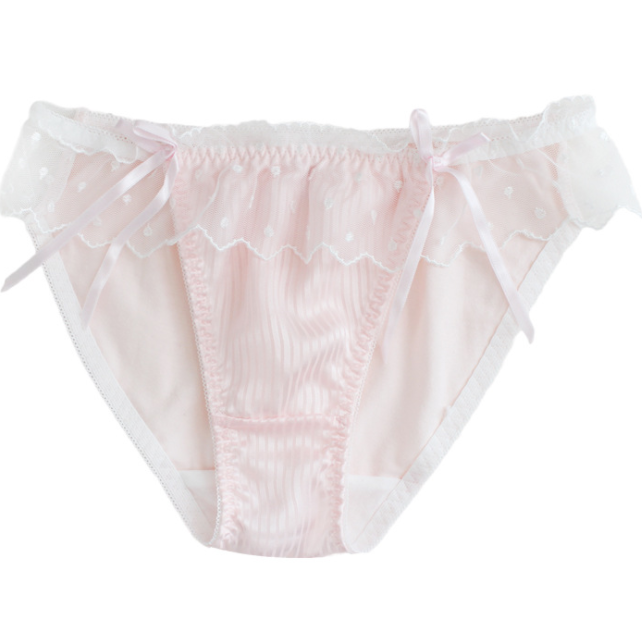 Quần Lót Nữ Cotton Eo Thấp Phối Ren - Bi Xuất Đông Âu  Hàng Loại Đẹp.