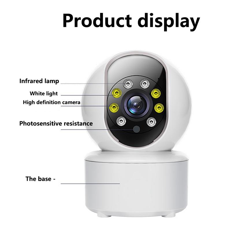 Camera không dây trong nhà 360 Máy ảnh giám sát từ xa di động toàn cảnh