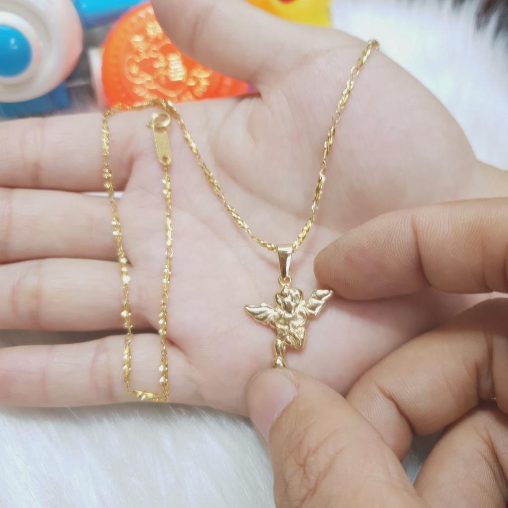 Dây Chuyền Trúc Thiên Thần Titanium Cao Cấp-Dùng lâu dài tắm rửa thoải mái không đen