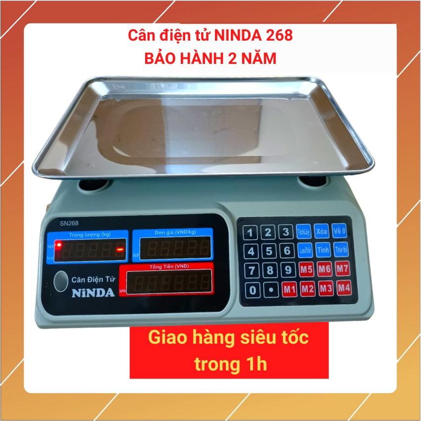 cân điện tử NINDA 268 ( 30kg/5g ) dùng cho bán hàng hoa quả,trái cây..