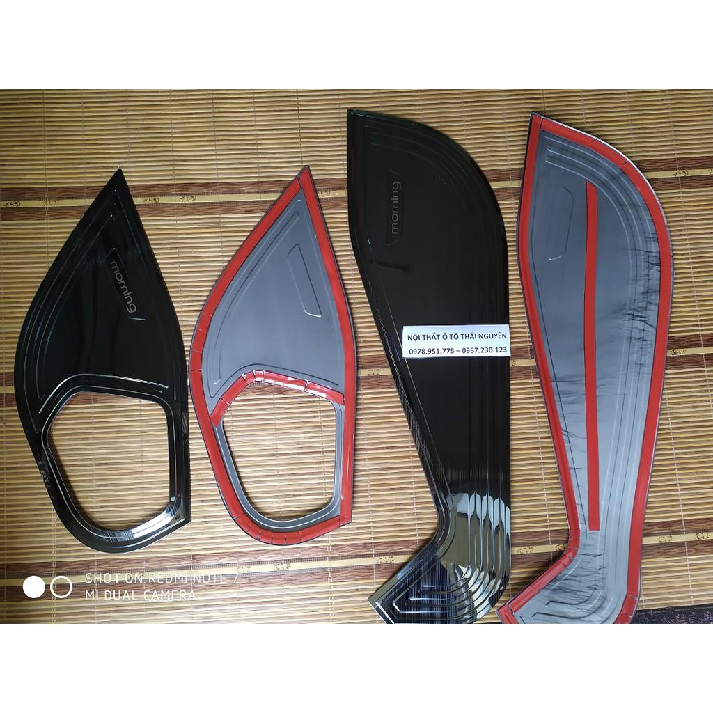 Ốp chống xước tabli cánh cửa dành cho Morning 2013-2019 titan