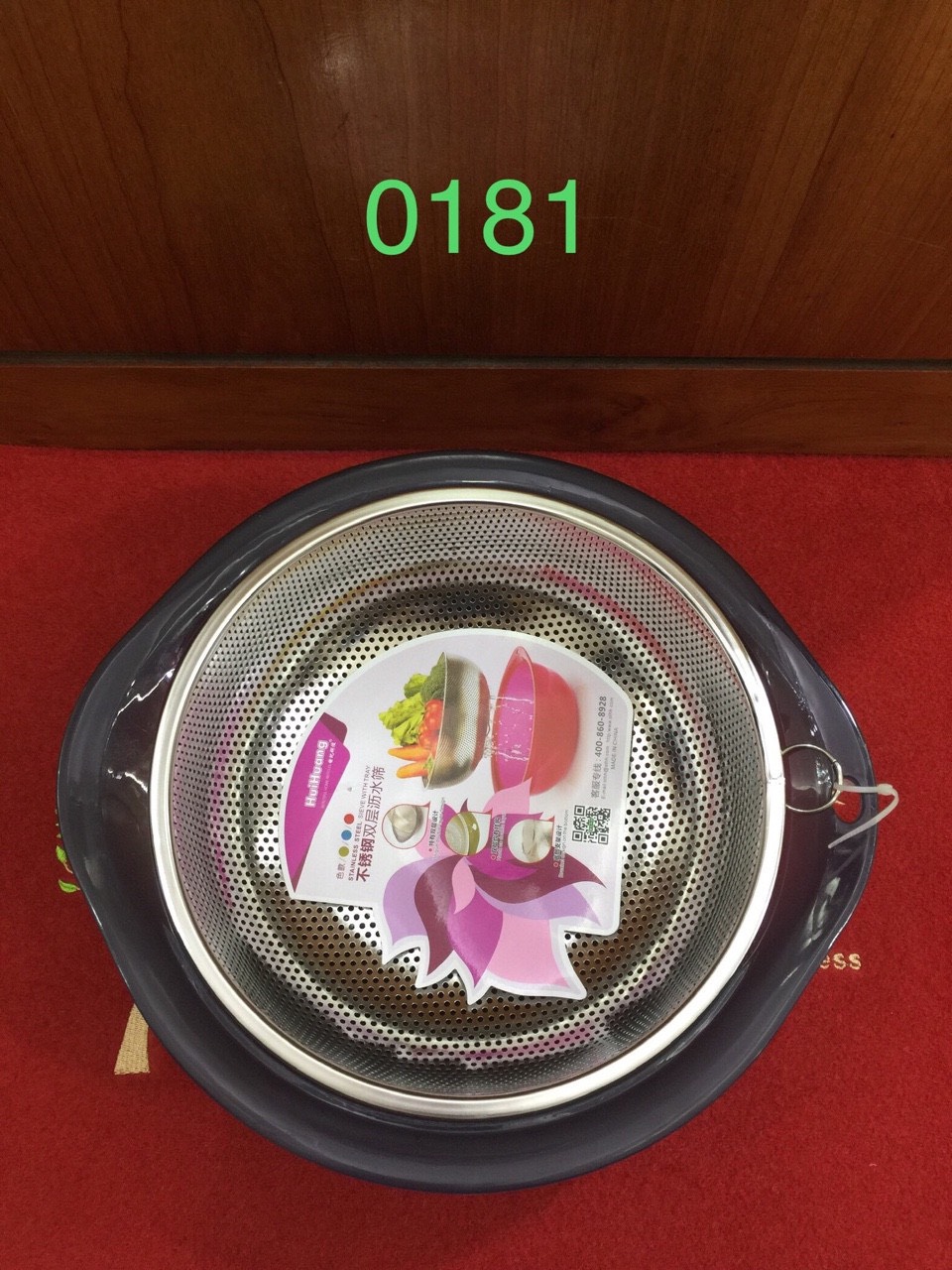 Bộ chậu rửa rau của quả nhựa và inox cao cấp - VD18