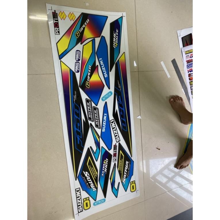 Tem xe satria fi 7 màu