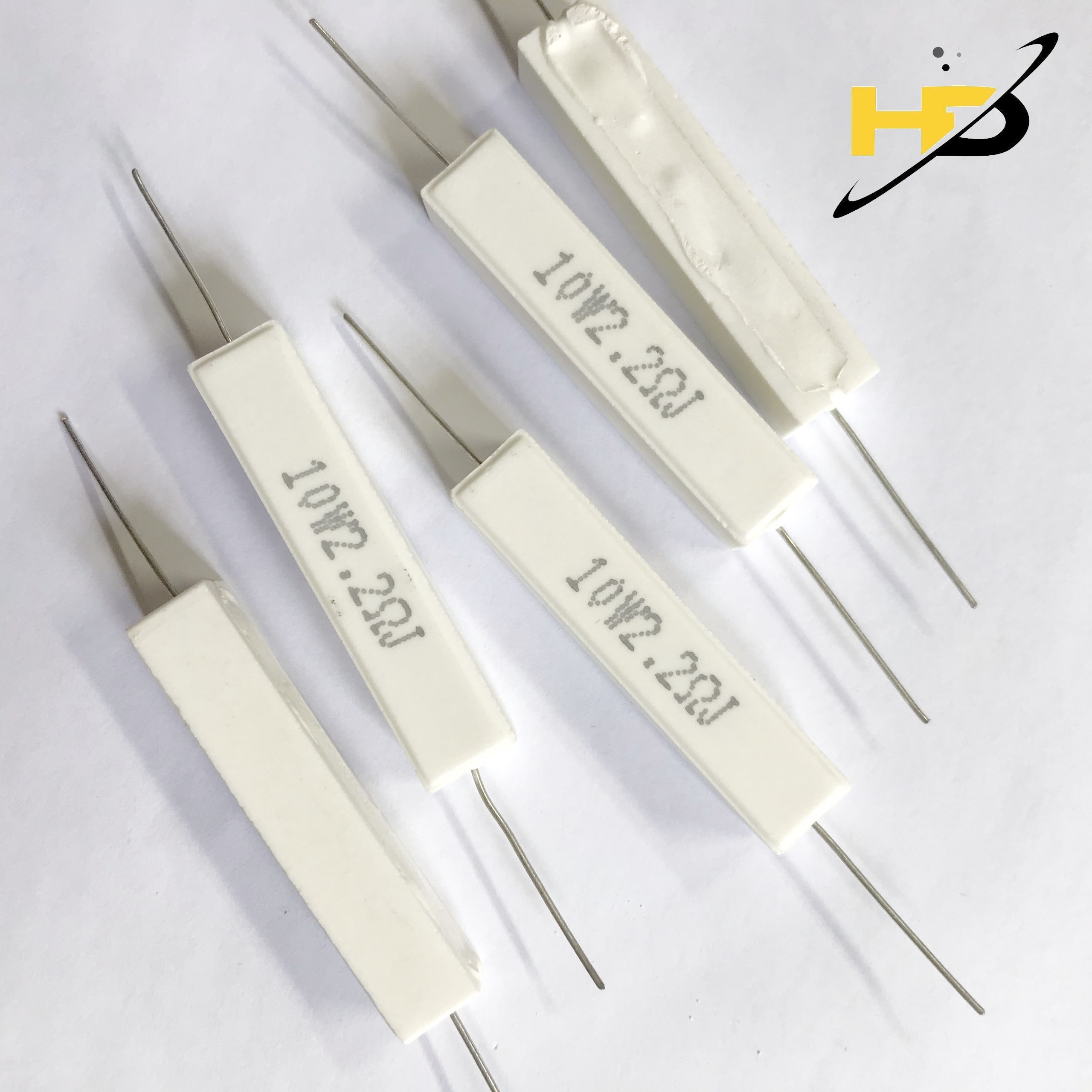 Điện Trở Sứ 10W 2.2R Chân Đồng Loại Tốt