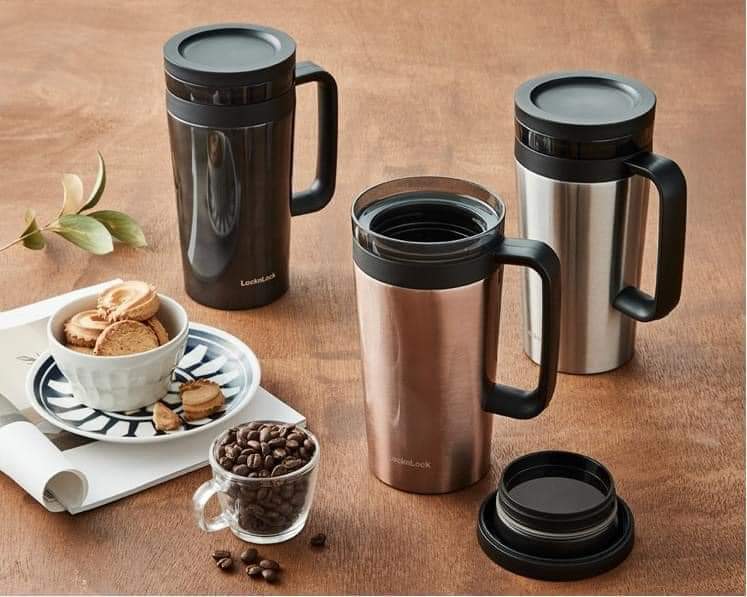 Ly Giữ Nhiệt Có Lõi Lọc Inox Pha Cafe 580ml LocknLock LHC4197