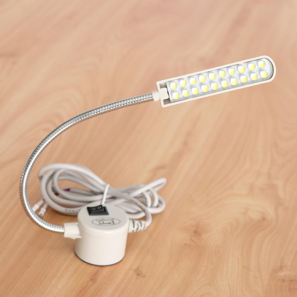 220V 20-Bulb Working Gooseneck Lamp With Magnetic Base for Sewing Machine