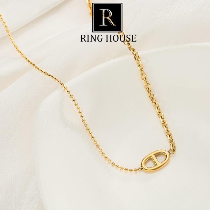 Dây Chuyền Titan Không Gỉ DO Bất Cân Xứng Đẹp Ring House