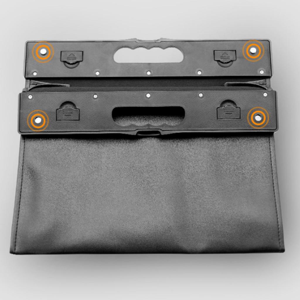 Car bag storage pocket for hanging rear seat black