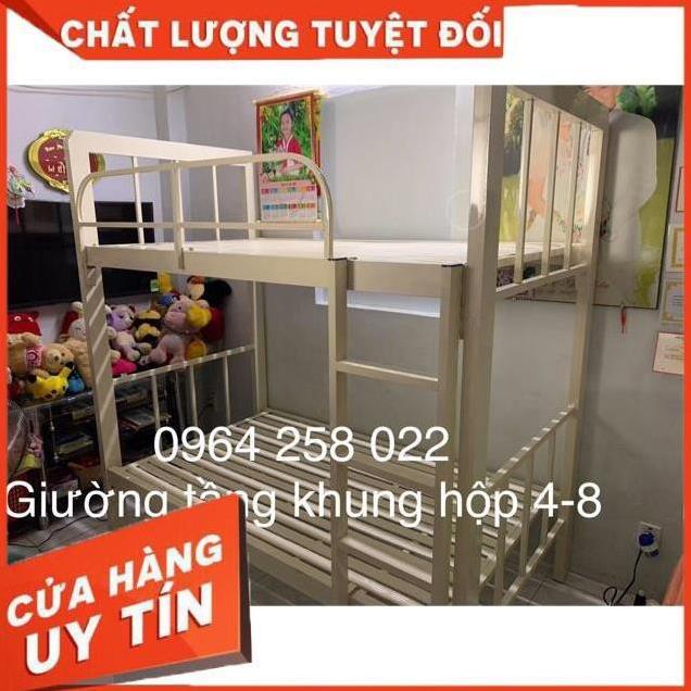 Giường tầng khung hộp ngang 1m2 dài 2m tphcm.