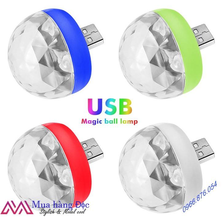 Phụ Kiện Điện Thoại  Đèn Led Chiếu Sáng Quả Cầu Vũ Trường USB