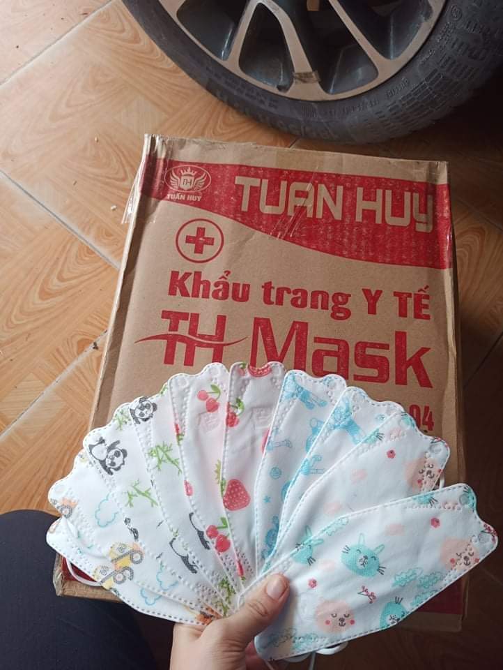 sét 50 cái khẩu trang kf94 trẻ em