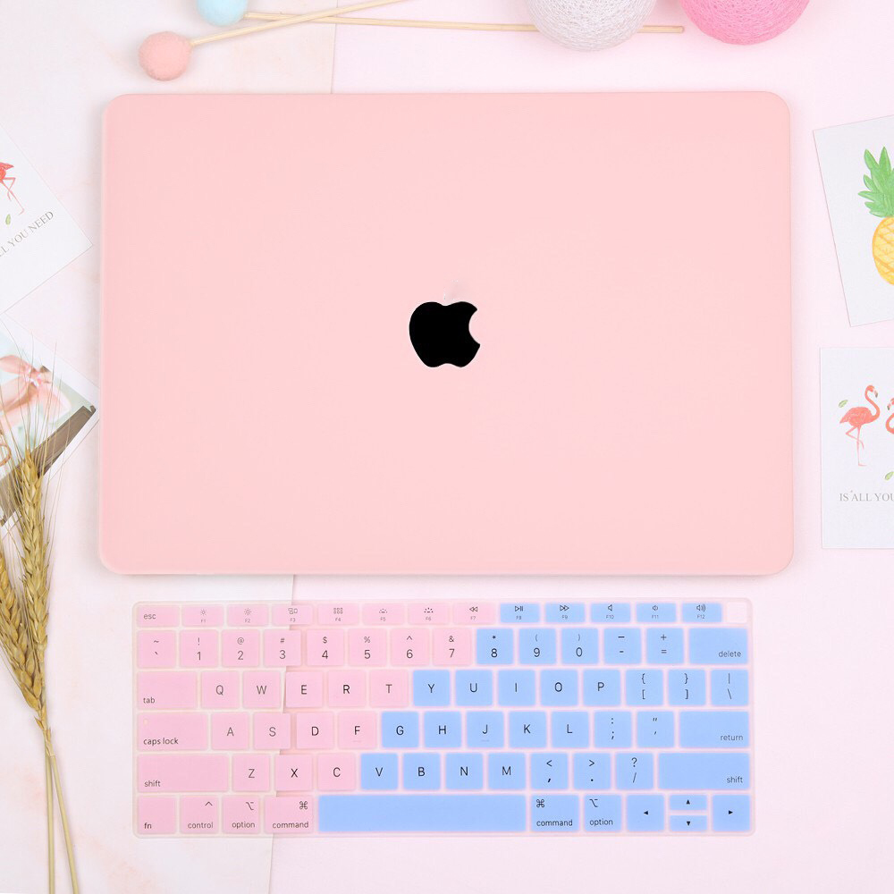 Ốp case dành cho macbook kèm tấm phủ bàn phím - Hàng chính hãng