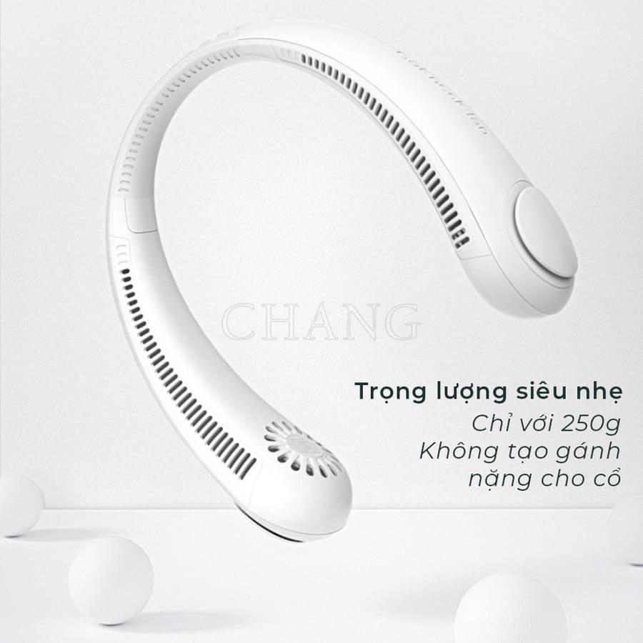 Quạt Đeo Cổ Parrot USB Mini Không Cánh Tiện Lợi, Thời Trang, Kiểu Dáng Thể Thao, Sử Dụng Trong 10H