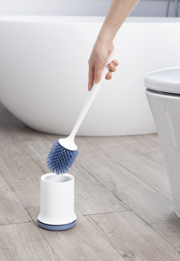 Chổi cọ toilet đầu silicone Kirei - Giao màu ngẫu nhiên