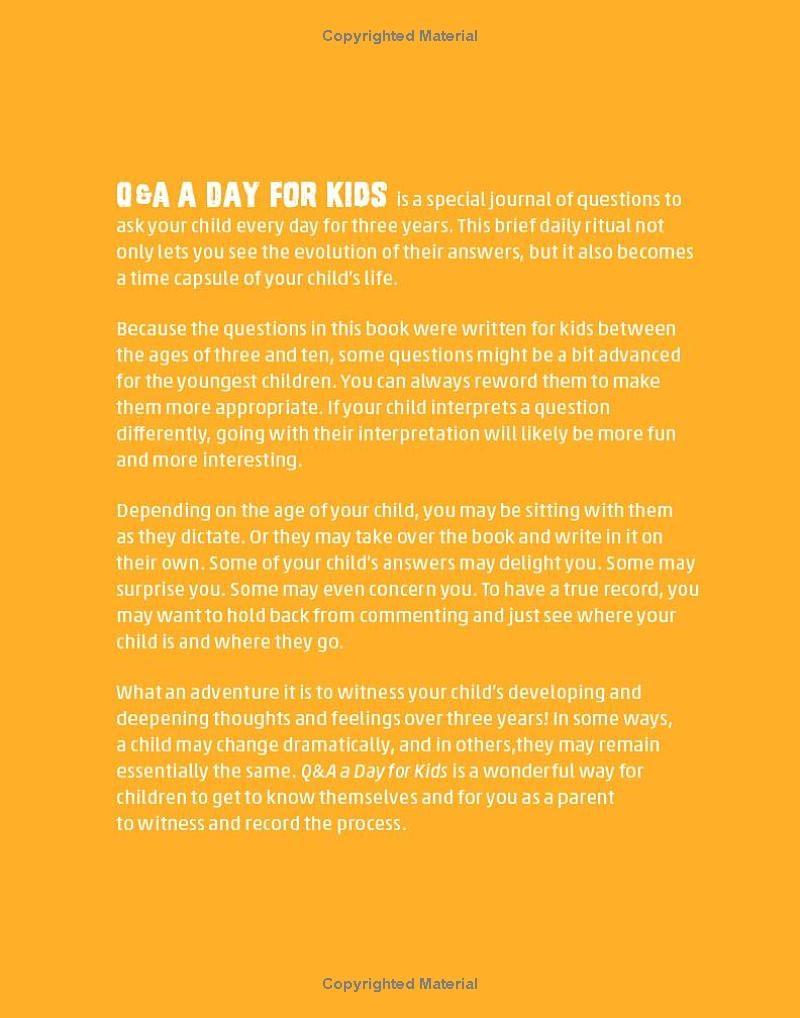 Sách ngoại văn: Q&amp;A A Day For Kids - A 3-Year Journal