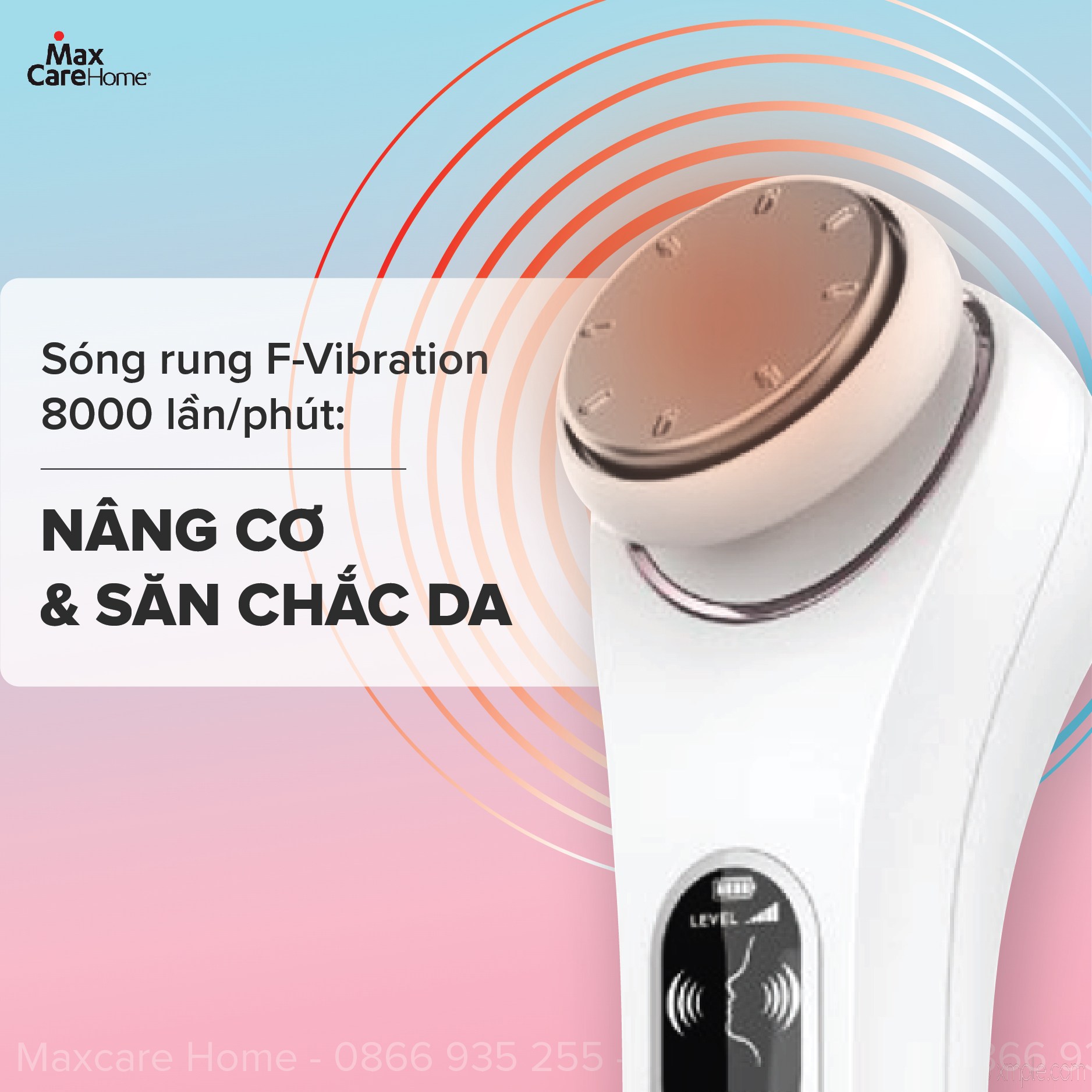 Máy Điện Di Tinh Chất Nóng Lạnh, Máy Massage Mặt Cầm Tay Maxcare MAX888PRO Công Nghệ Điện Châm EMS Kết Hợp Ion Tẩy Trang Sạch Sâu Dưỡng Ẩm Trắng Da Chống Lão Hóa - Máy Mát Xa Đẩy Tinh Chất Matxa Mặt Cổ