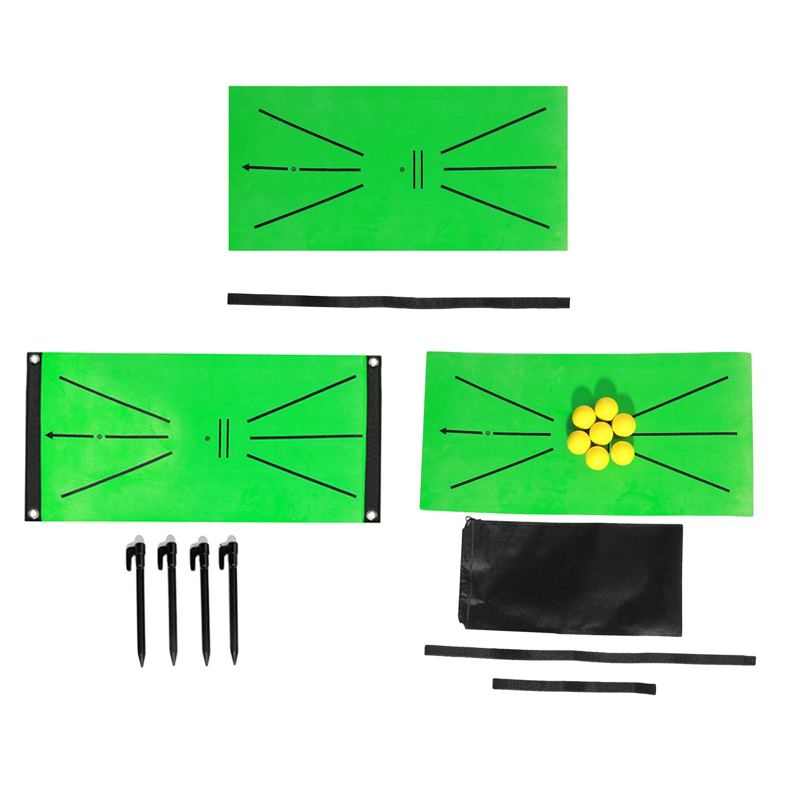 Golf Training Mat, Mini Golf Practice Training Aid Rug for Swing Detection Batting, Game for Home, Office, Outdoor , Father's Day Gifts