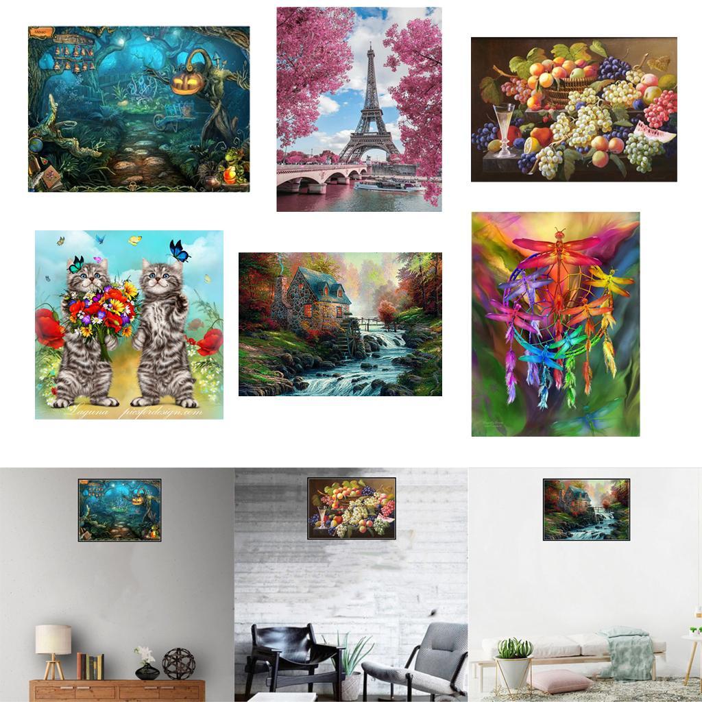 DIY  Handmade Full Drill Painting Halloween 30x40cm