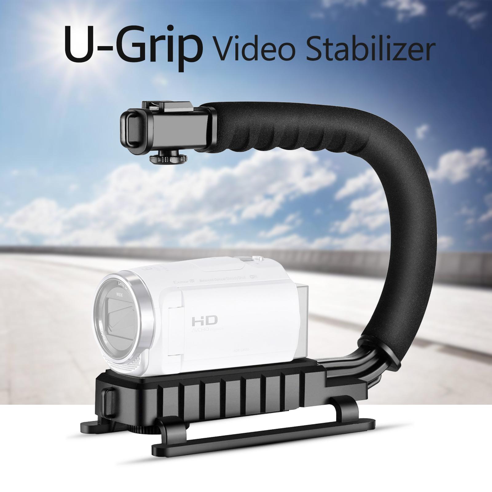 Bộ ổn định Gimbal C-Shape cầm tay cho máy ảnh DSLR với hỗ trợ gắn đèn flash
