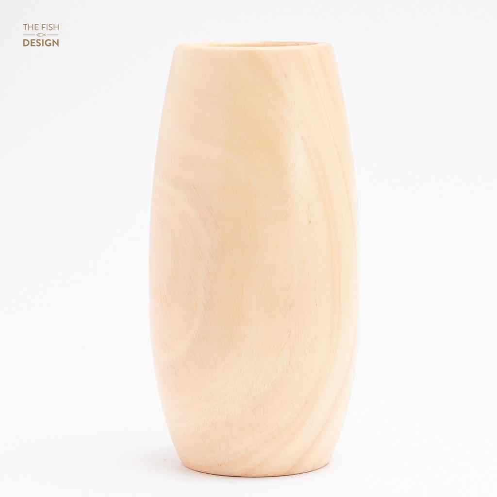 Bình hoa gỗ con thoi | THE FISH DESIGN size LS