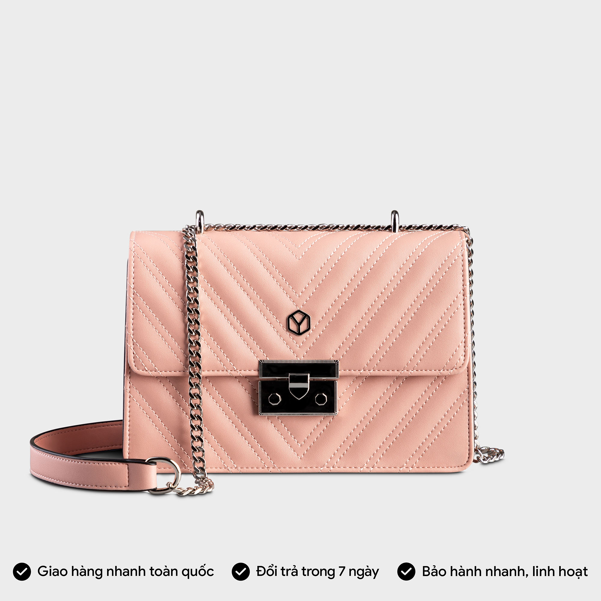 Túi Yuumy ( Thời trang nữ đi tiệc size 21 - Túi đeo chéo da Seasand YN137 )