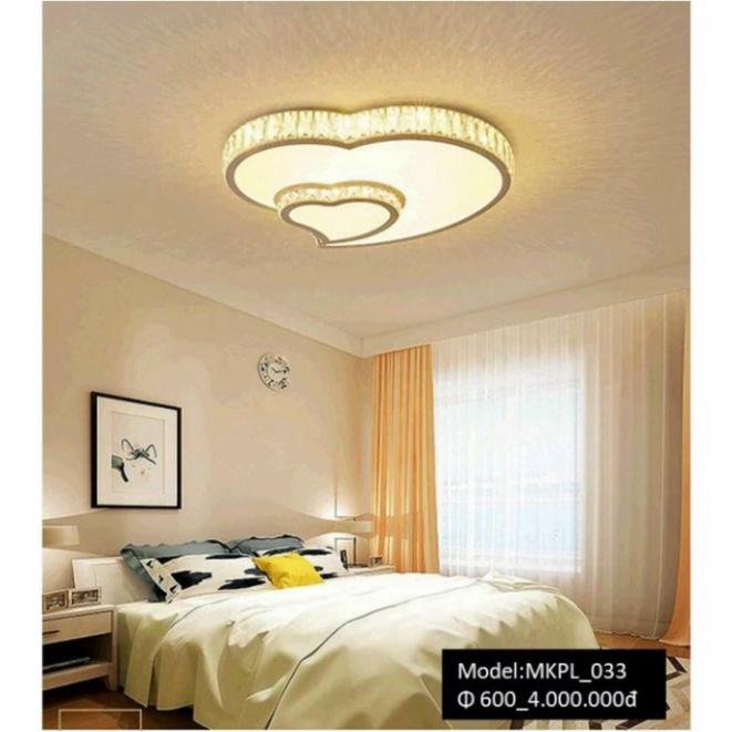 MKPL 6 mẫu - Đèn mâm áp trần phale chuẩn K9 trang trí phòng khách, đèn trang trí trần tư thế bắc âu DT HQ