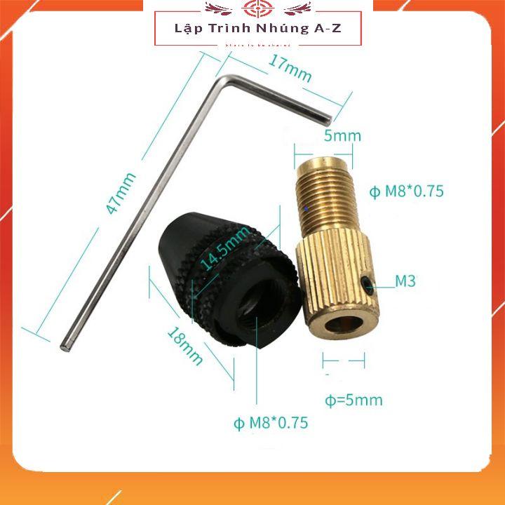 [Lập Trình Nhúng A-Z][G32] Đầu Kẹp Mũi Khoan Trục 5mm (M8-5)