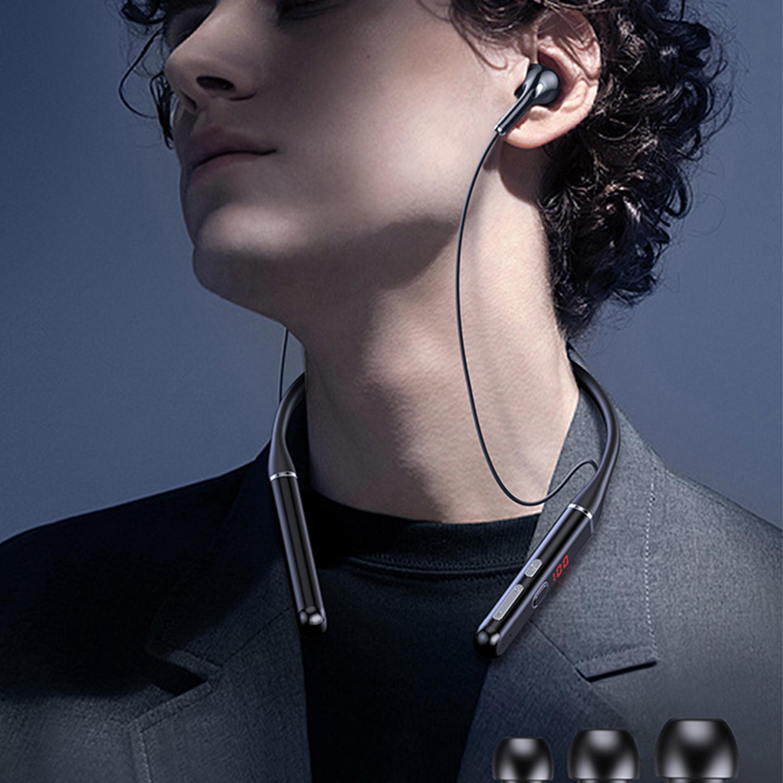 Bluetooth Headphones Neckband Headset Sweatproof Earphones with Mic Wireless